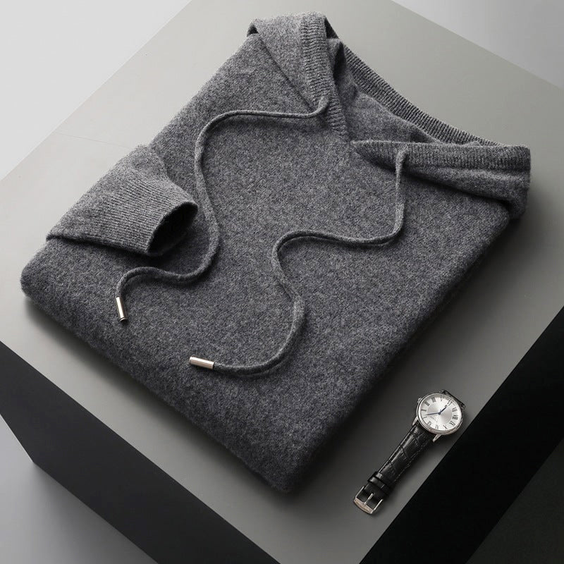Dalton - Men's Soft Knit Drawstring Hoodie