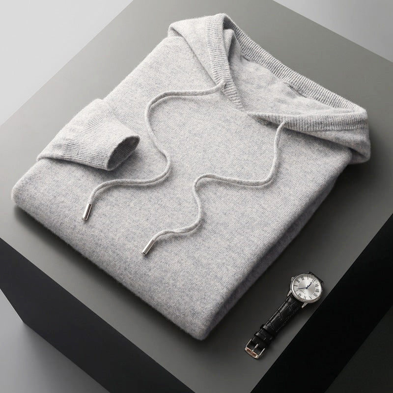 Dalton - Men's Soft Knit Drawstring Hoodie