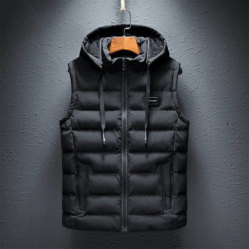 Darryl - Men's Quilted Hooded Puffer Vest