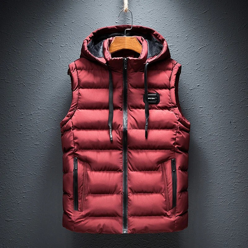 Darryl - Men's Quilted Hooded Puffer Vest