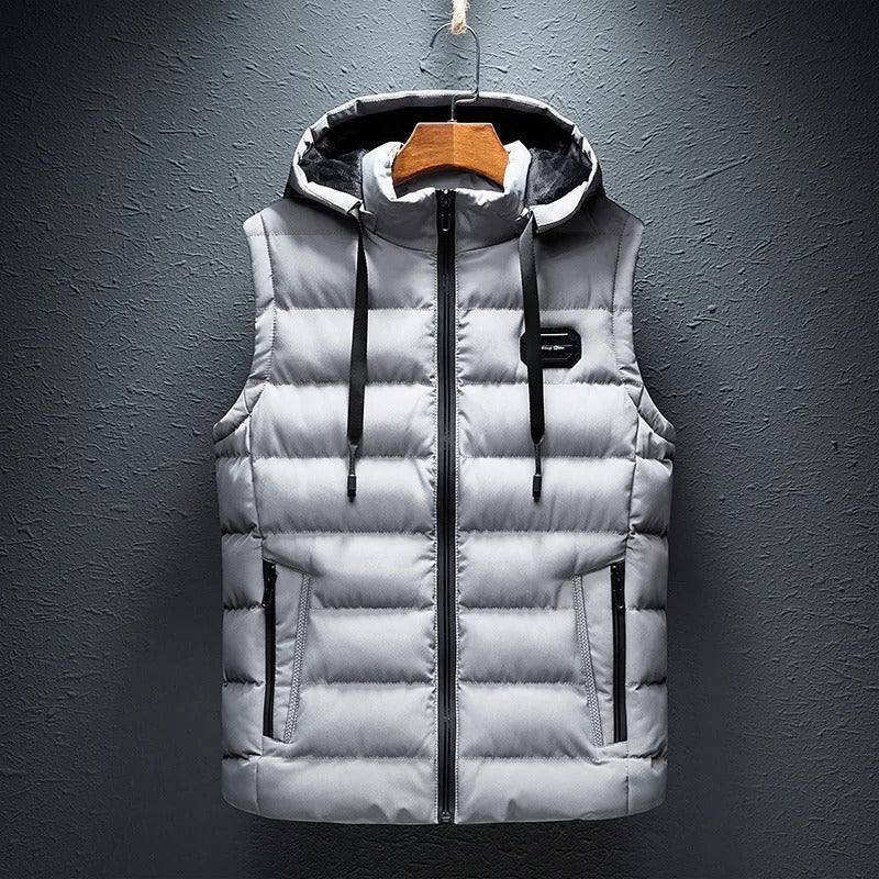Darryl - Men's Quilted Hooded Puffer Vest