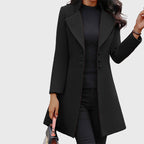 Diana - Women's Long Lapel Overcoat
