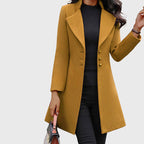Diana - Women's Long Lapel Overcoat
