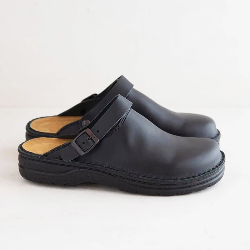 Divine - Women's Adjustable Buckle Mule Clogs