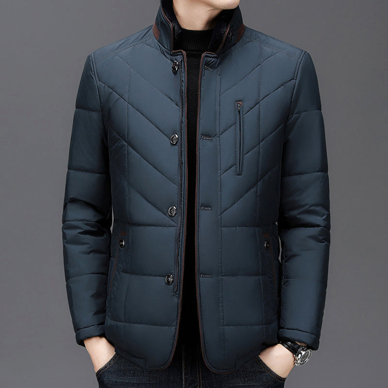 Duke - Men's Quilted Insulated Stand Collar Jacket