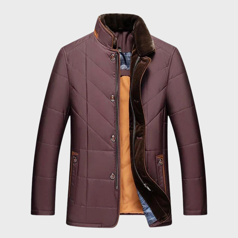 Duke - Men's Quilted Insulated Stand Collar Jacket