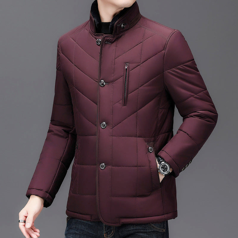 Duke - Men's Quilted Insulated Stand Collar Jacket