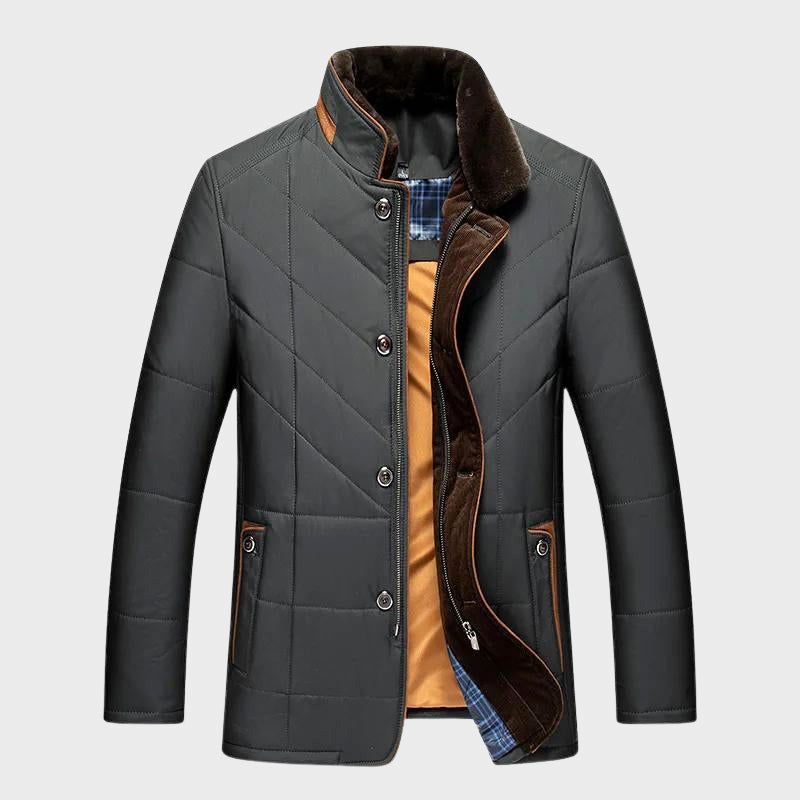 Duke - Men's Quilted Insulated Stand Collar Jacket