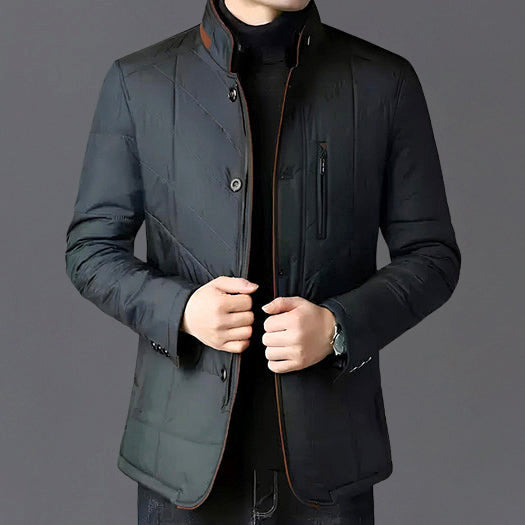 Duke - Men's Quilted Insulated Stand Collar Jacket