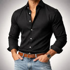Eliezer - Men's Slim Fit Tailored Button-Up Shirt