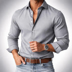 Eliezer - Men's Slim Fit Tailored Button-Up Shirt