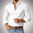 Eliezer - Men's Slim Fit Tailored Button-Up Shirt