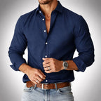 Eliezer - Men's Slim Fit Tailored Button-Up Shirt