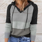 Elise - Women's Casual Lightweight Striped Hoodie