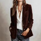 Elizabeth - Women's Tailored Leather Blazer
