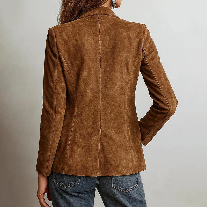 Elizabeth - Women's Tailored Leather Blazer