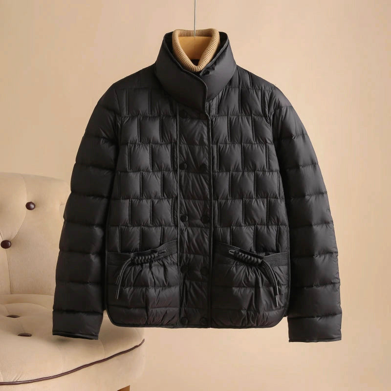 Ella - Women's Double-Breasted Down Jacket