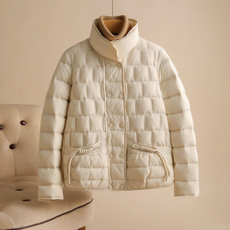 Ella - Women's Double-Breasted Down Jacket