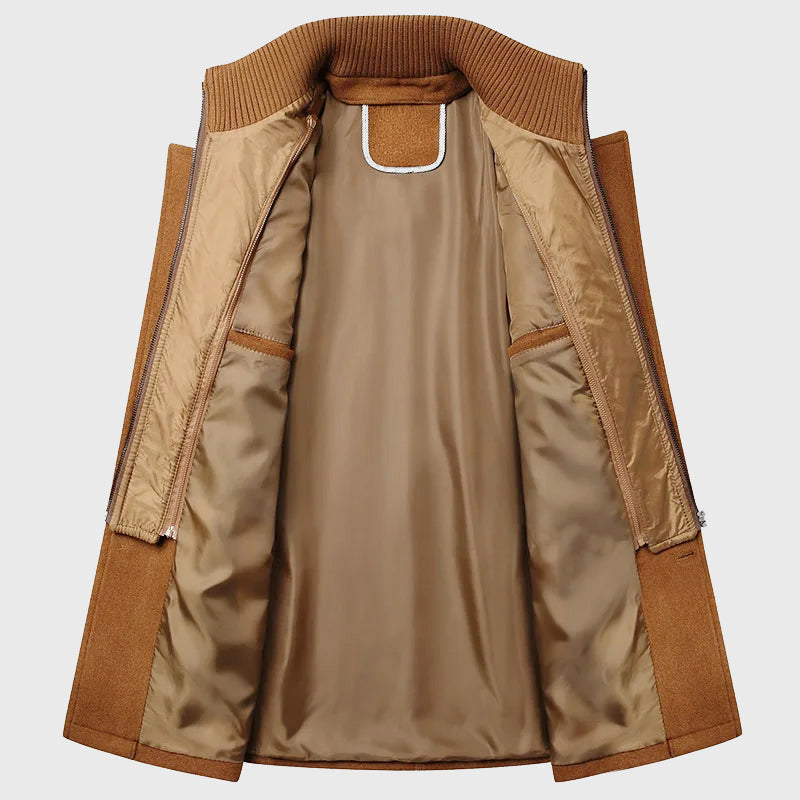Elmer - Men's Wool-Blend Double Closure Overcoat