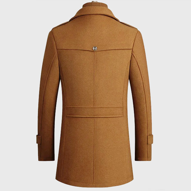 Elmer - Men's Wool-Blend Double Closure Overcoat