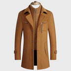 Elmer - Men's Wool-Blend Double Closure Overcoat