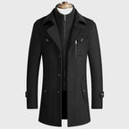 Elmer - Men's Wool-Blend Double Closure Overcoat