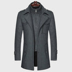 Elmer - Men's Wool-Blend Double Closure Overcoat