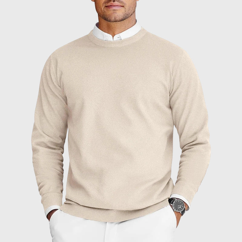Ethan - Men's Classic Crew Neck Knit Sweater