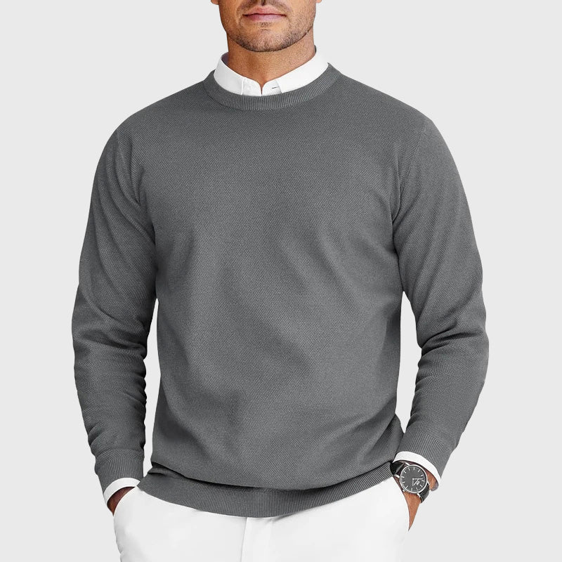 Ethan - Men's Classic Crew Neck Knit Sweater