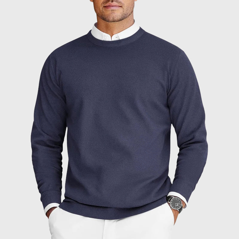 Ethan - Men's Classic Crew Neck Knit Sweater