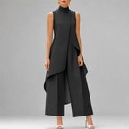 Faye - Women's Asymmetrical Layered Two-Piece Set