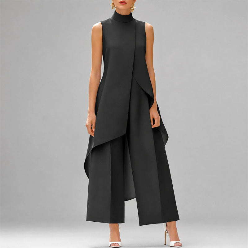 Faye - Women's Asymmetrical Layered Two-Piece Set