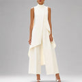 Faye - Women's Asymmetrical Layered Two-Piece Set