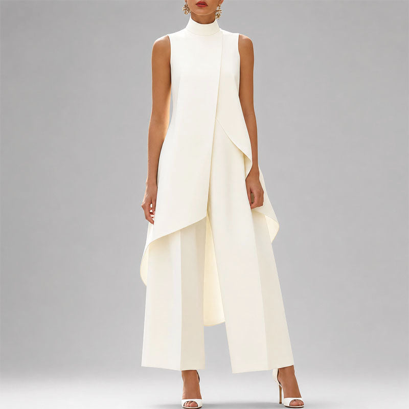 Faye - Women's Asymmetrical Layered Two-Piece Set