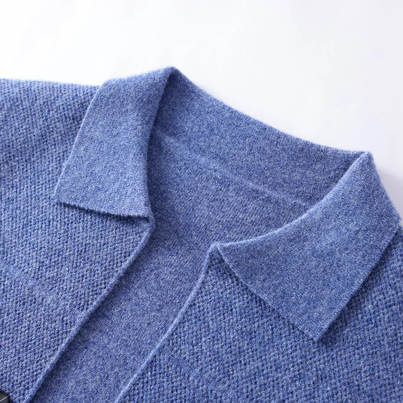 Finn - Men's Merino Wool Button-Front Cardigan