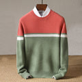 Fred - Men's Color Block Crew Neck Knit Sweater