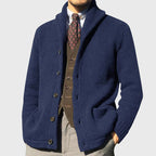 Gabriel - Men's Ribbed Shawl Collar Cardigan