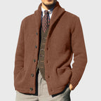 Gabriel - Men's Ribbed Shawl Collar Cardigan