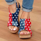 Georgia - Women's Platform Wedge Sandals