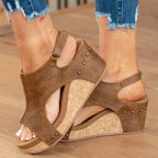 Georgia - Women's Platform Wedge Sandals