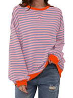 Gwendolyn - Women's Striped Long-Sleeve Pullover