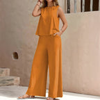 Hailey - Women's Casual Sleeveless Two-Piece Set