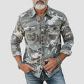 Harley - Men's Camouflage Button-Front Long Sleeve Shirt