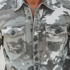 Harley - Men's Camouflage Button-Front Long Sleeve Shirt