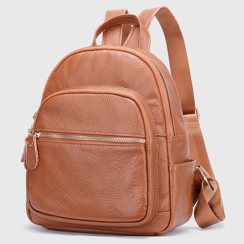 Harper - Women's Premium Pebbled Leather Backpack
