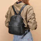 Harper - Women's Premium Pebbled Leather Backpack