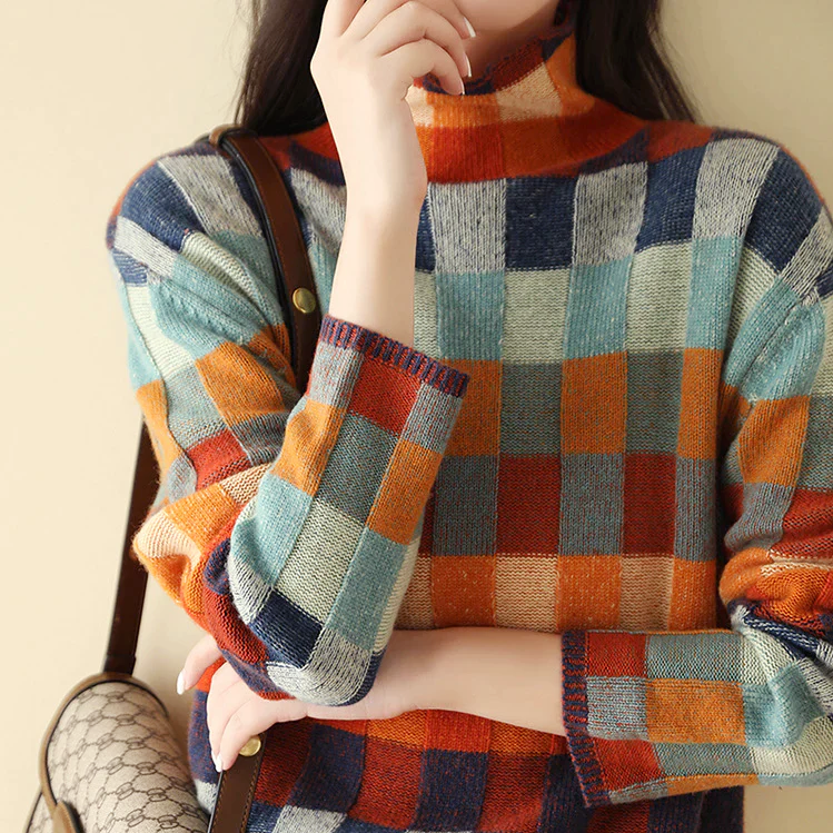 Harper - Women's Vintage Patchwork Sweater