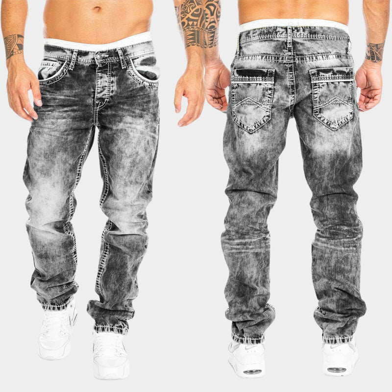 Harry - Men's Vintage Wash Slim Denim Jeans