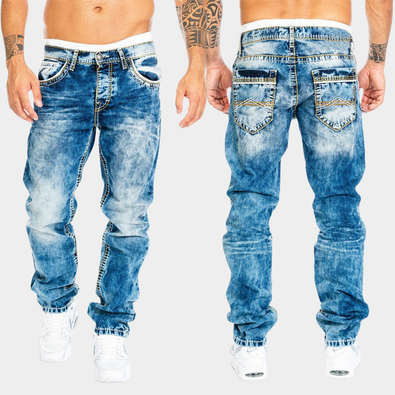 Harry - Men's Vintage Wash Slim Denim Jeans