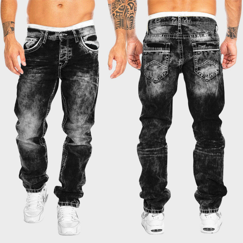 Harry - Men's Vintage Wash Slim Denim Jeans